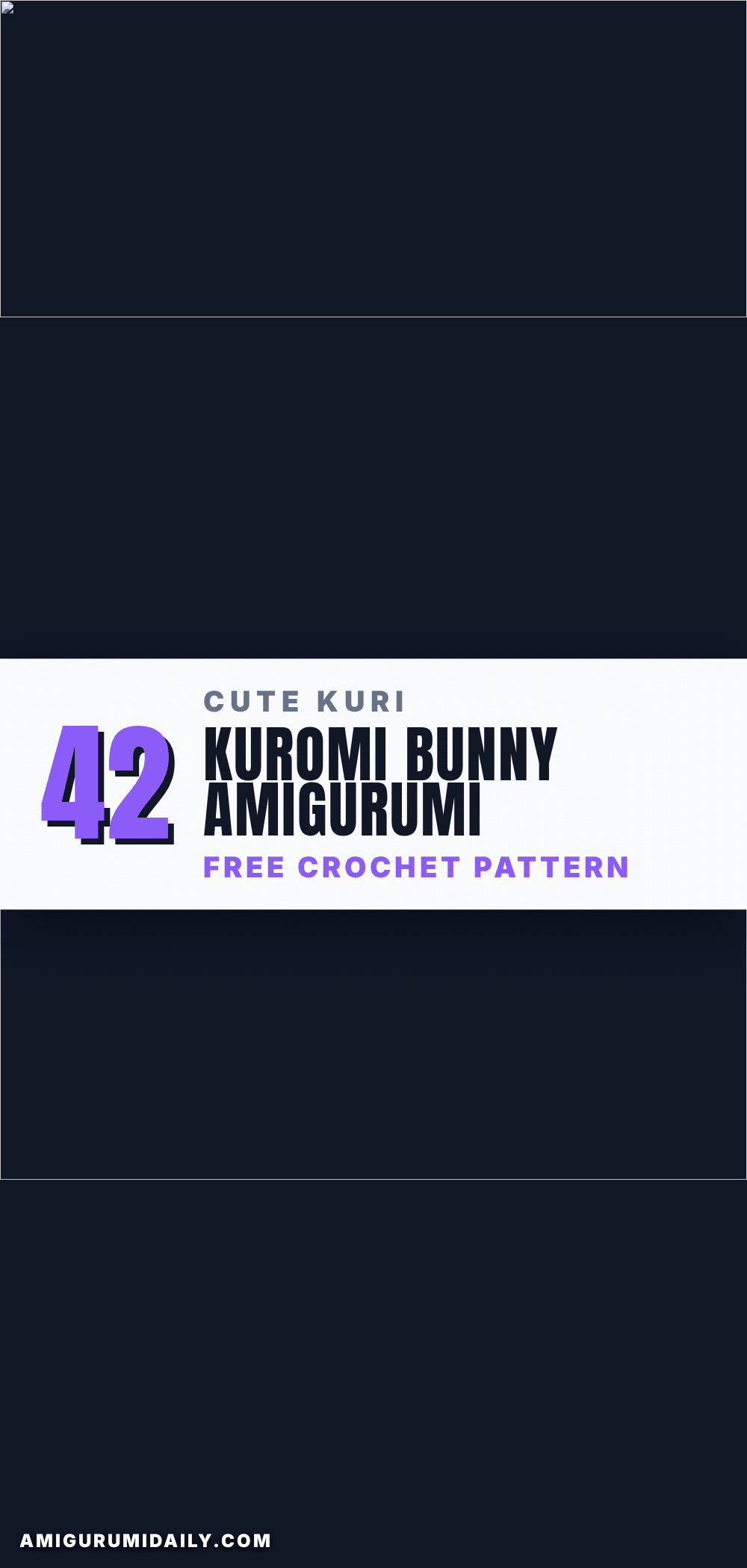 Kuromi Amigurumi Pattern crochet pattern