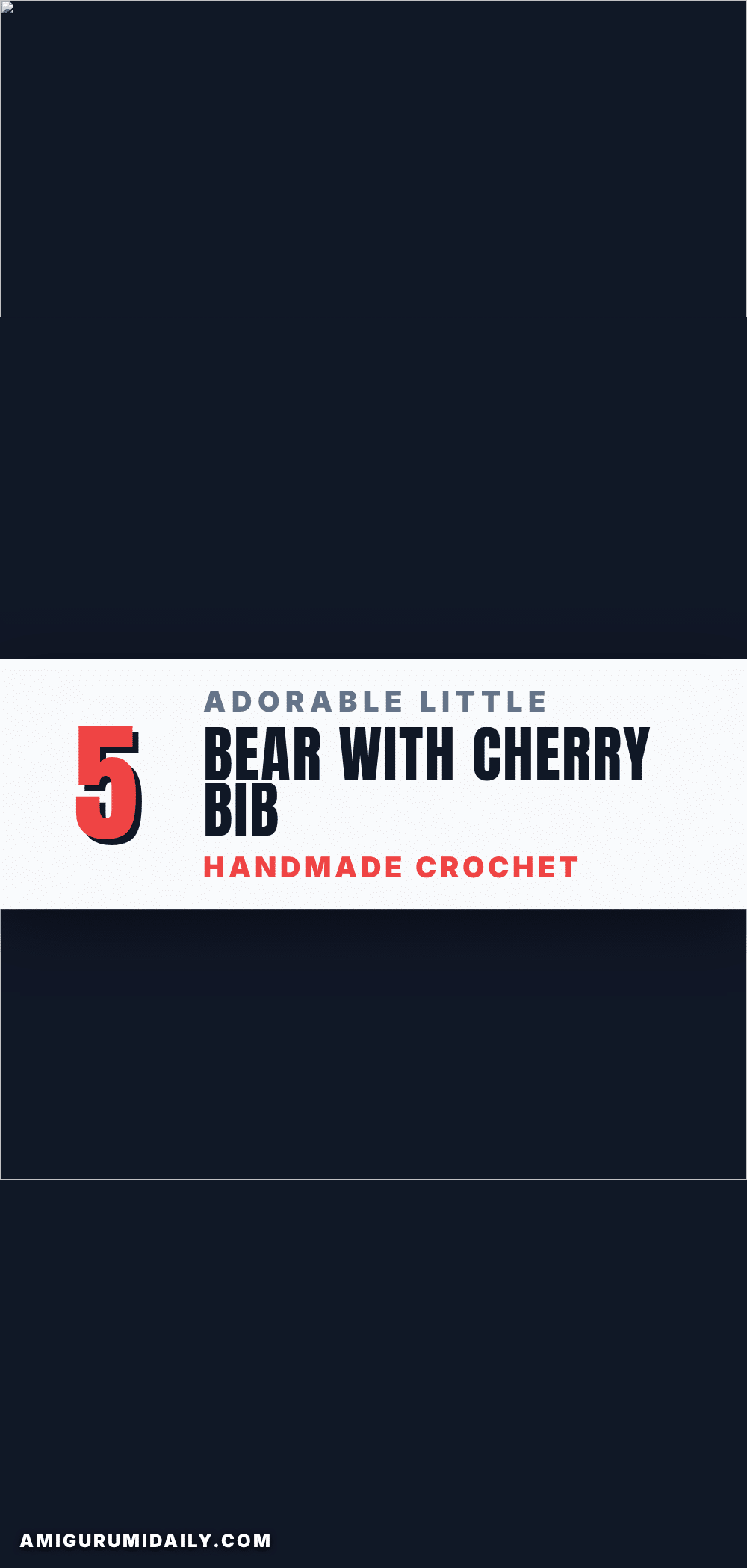 little bear with cherry bib crochet pattern crochet pattern