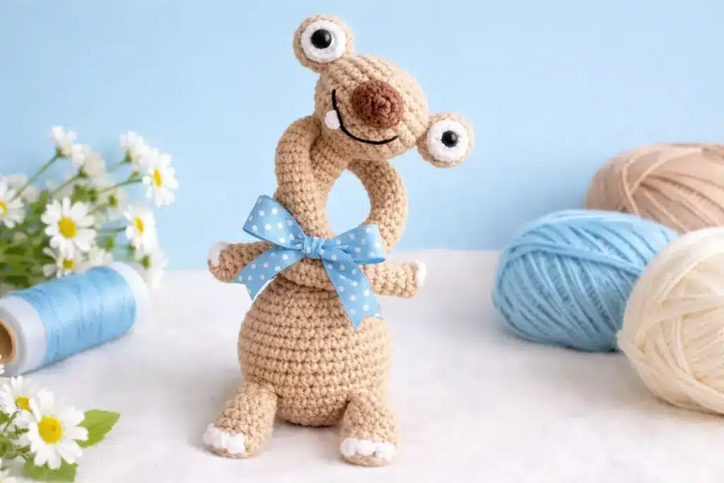 long neck sid amigurumi pattern - featured image