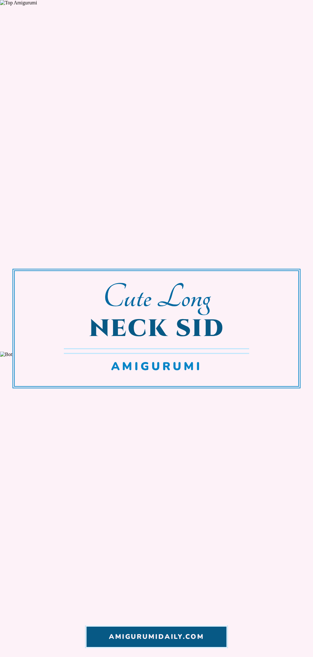 long neck sid amigurumi pattern crochet pattern