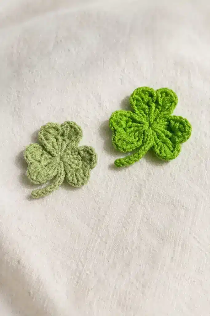 lucky three-leaf clover crochet pattern crochet project crochet project detail 2