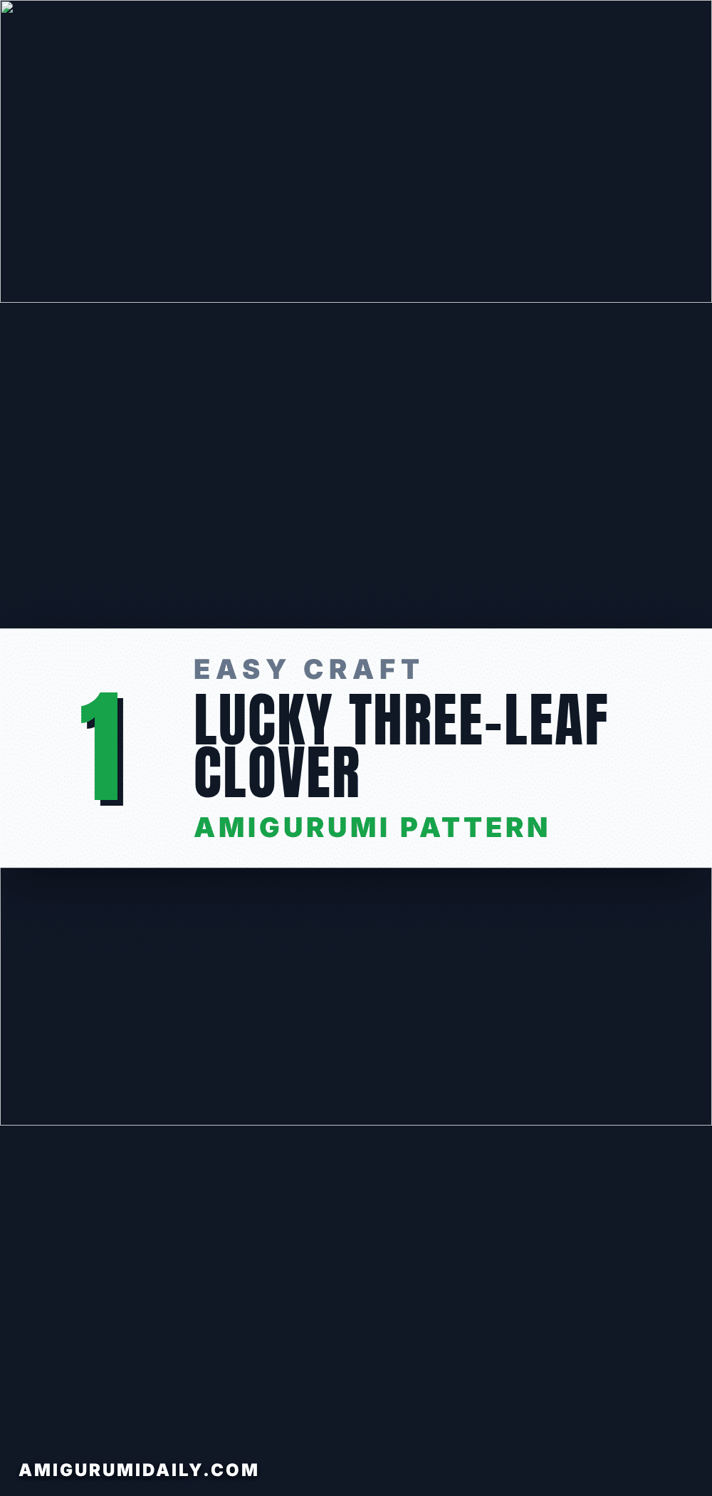 lucky three-leaf clover crochet pattern crochet pattern
