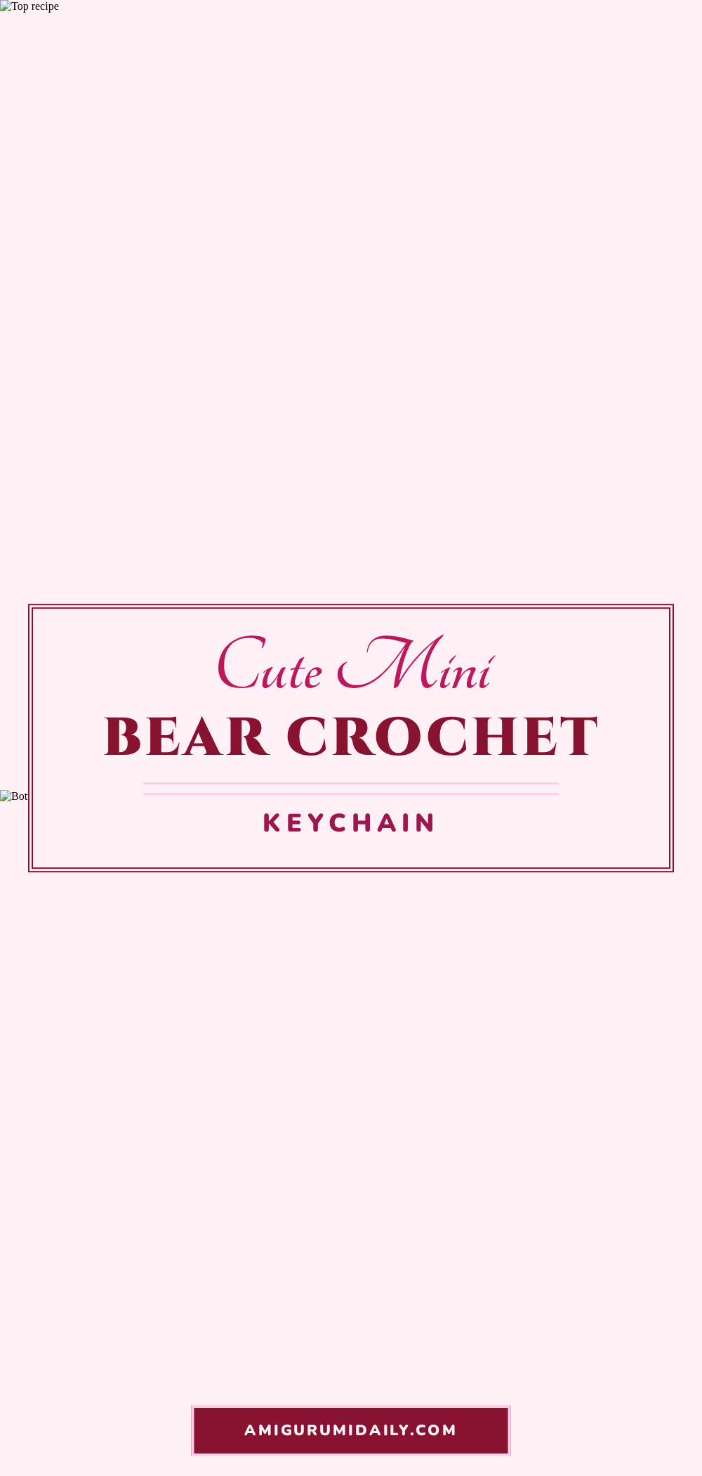 mini bear crochet keychain pattern crochet pattern