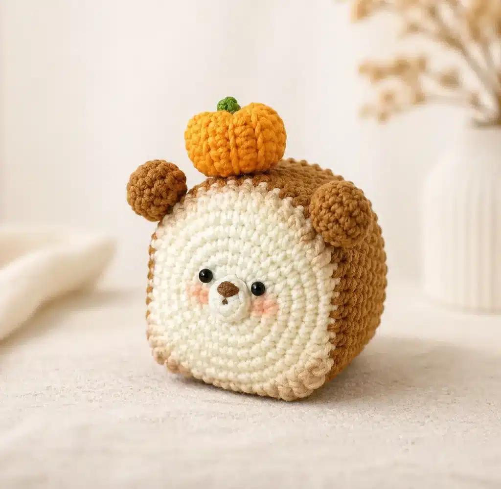 mini bear pumpkin toast crochet project crochet project detail 1