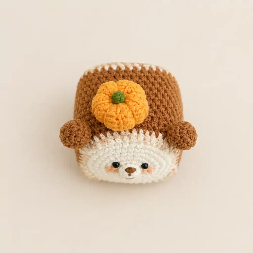 mini bear pumpkin toast crochet project crochet project detail 2