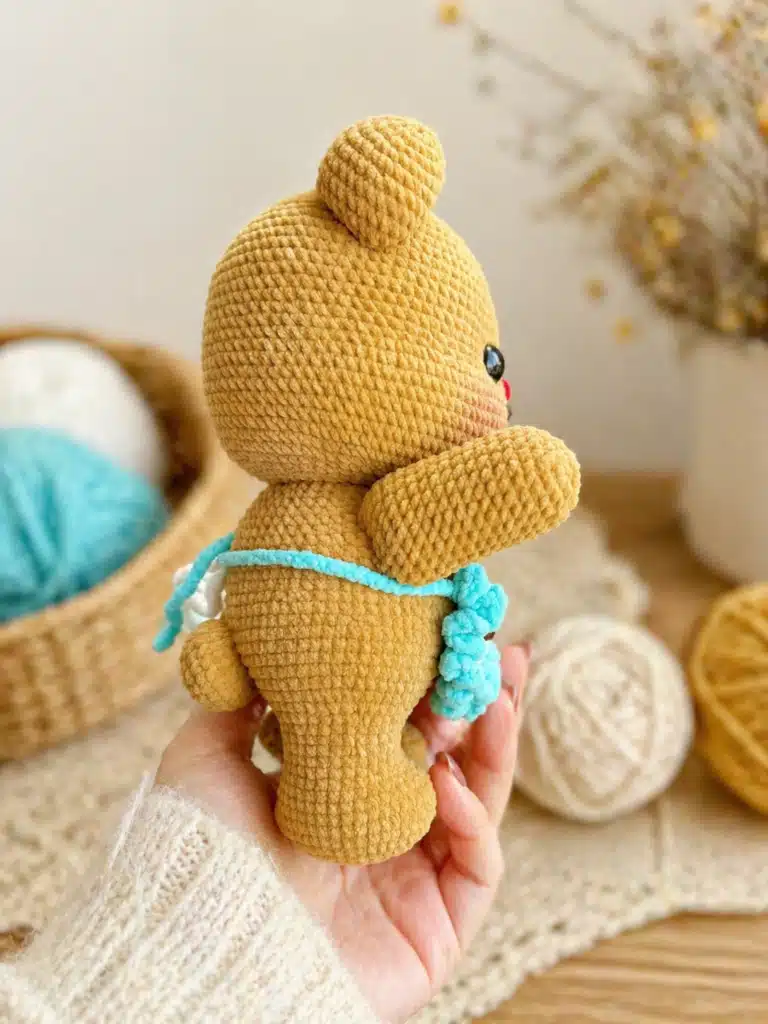 mini butter bear amigurumi pattern crochet project crochet project detail 2