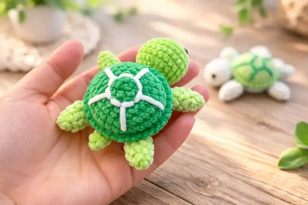 mini sea turtle crochet pattern crochet project crochet project detail 3