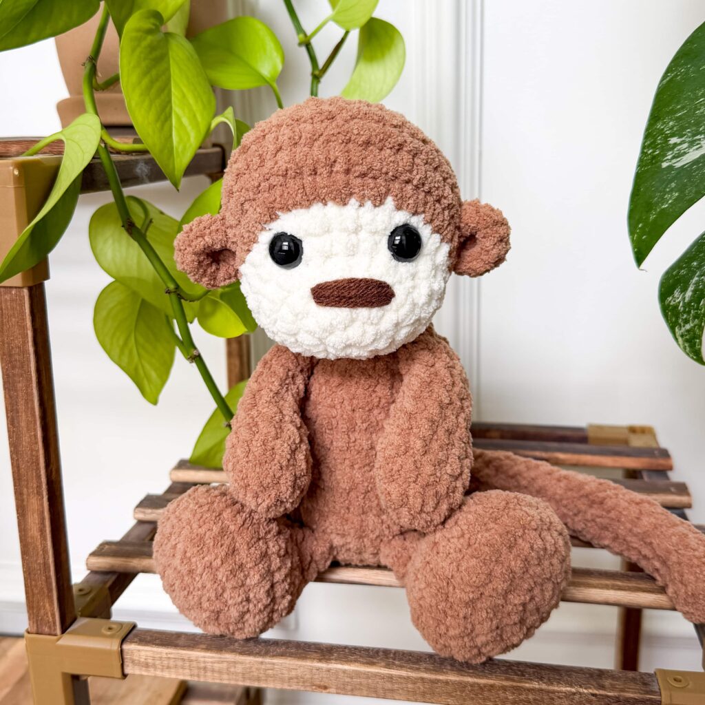 monkey crochet pattern - featured image