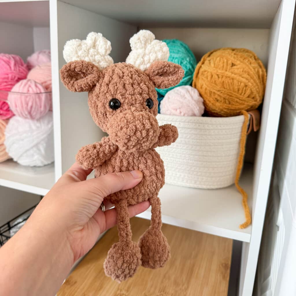 moose snuggler crochet project crochet project detail 4