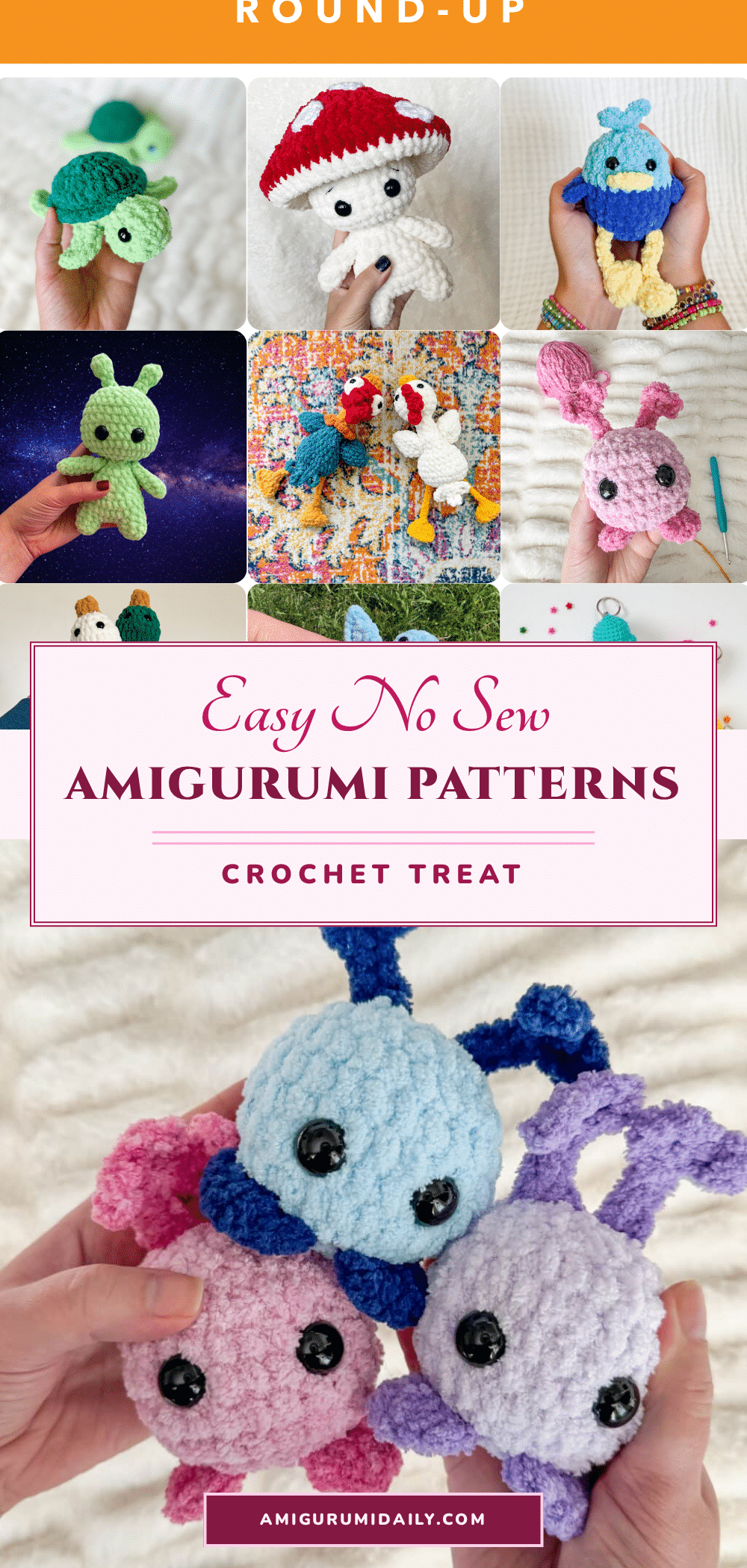 no-sew amigurumi crochet pattern