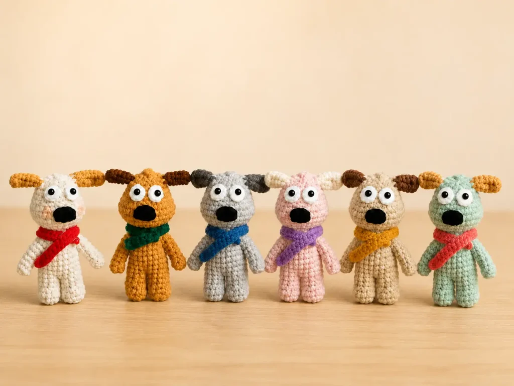 no-sew long-eared dog crochet pattern - featured image