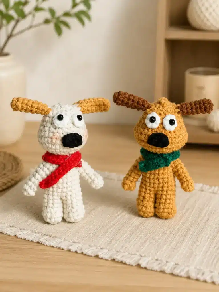 no-sew long-eared dog crochet pattern crochet project crochet project detail 1