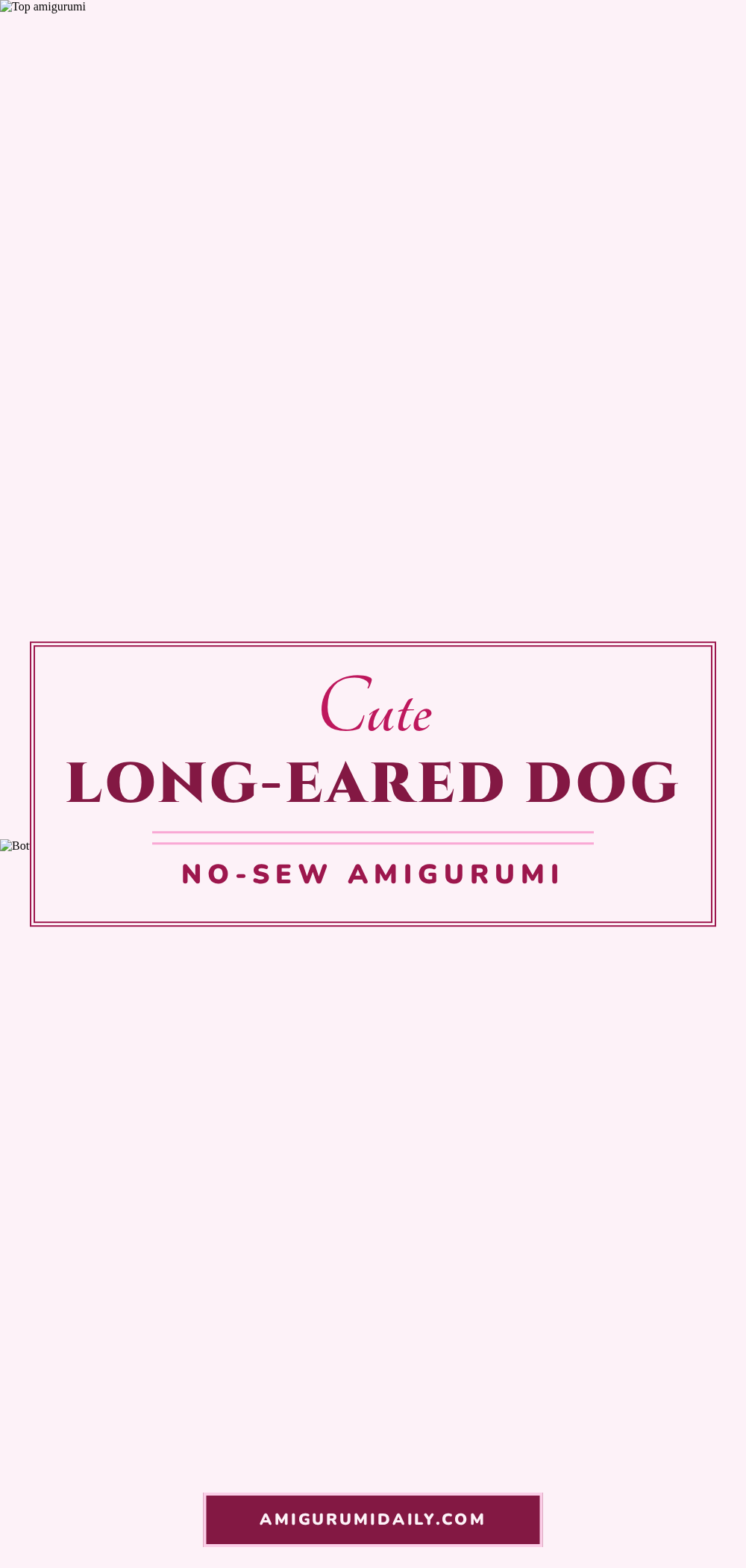 no-sew long-eared dog crochet pattern crochet pattern