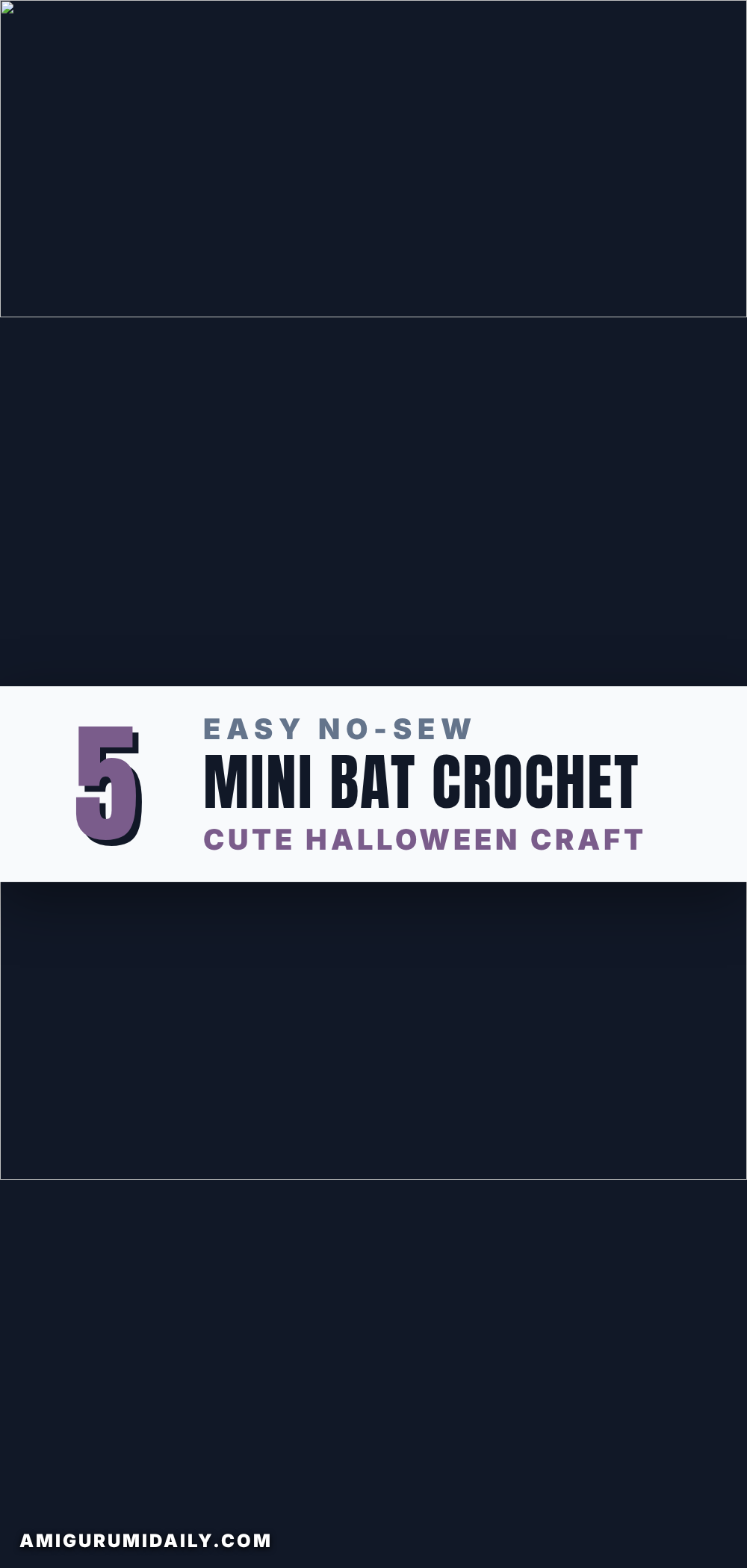 no-sew mini bat crochet pattern crochet pattern