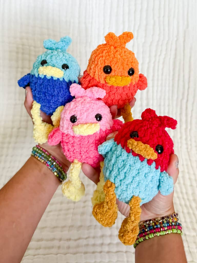 no sew silly bird crochet project crochet project detail 5
