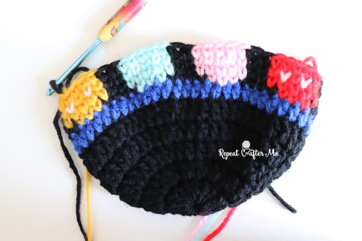 pac man ghost crochet hat pattern crochet project crochet project detail 7