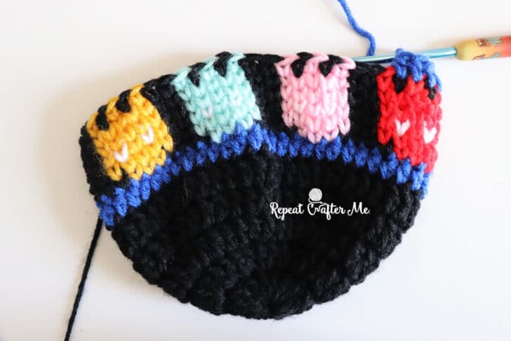 pac man ghost crochet hat pattern crochet project crochet project detail 8