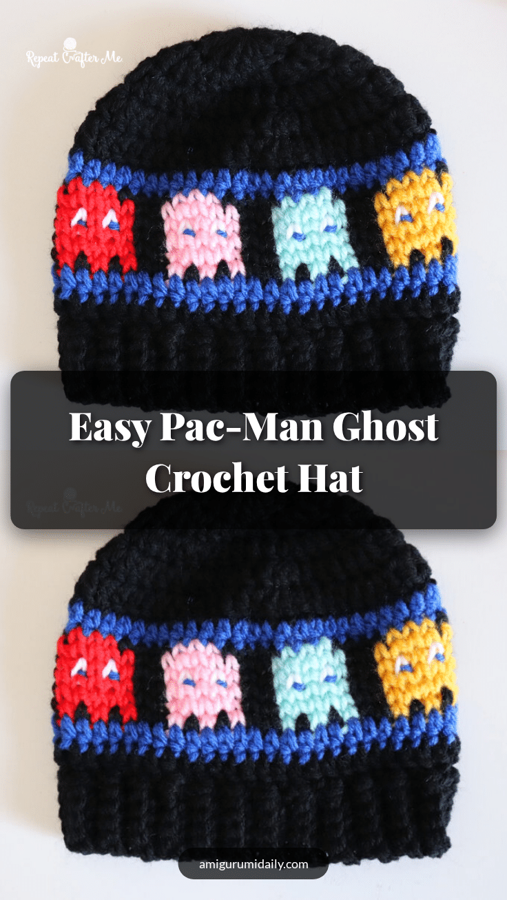 pac man ghost crochet hat pattern crochet pattern