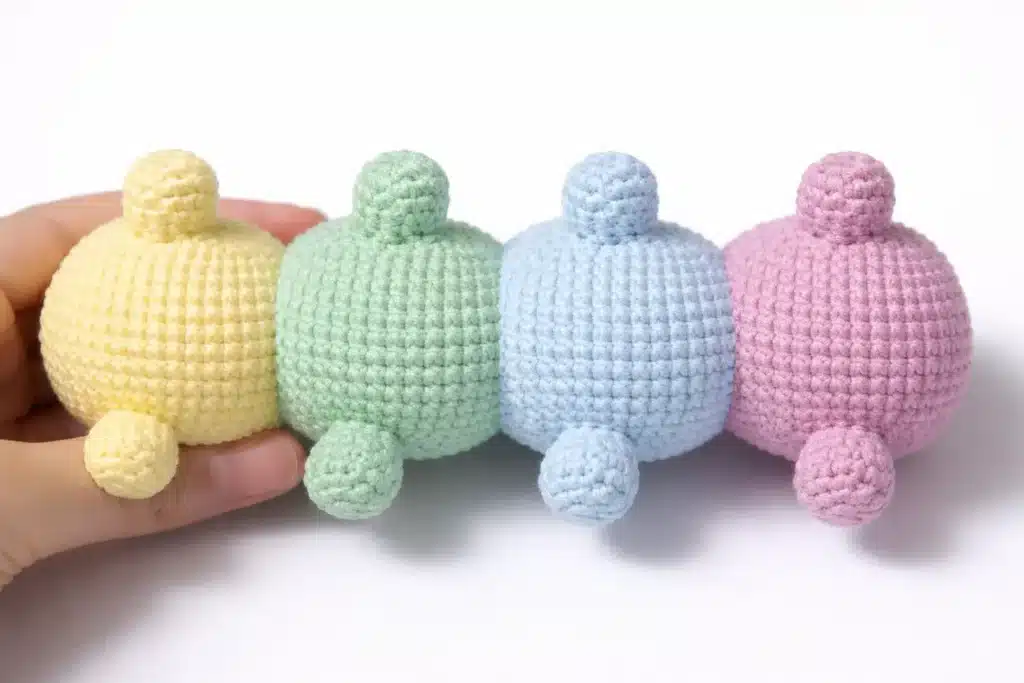 pastel caterpillar crochet pattern crochet project crochet project detail 3