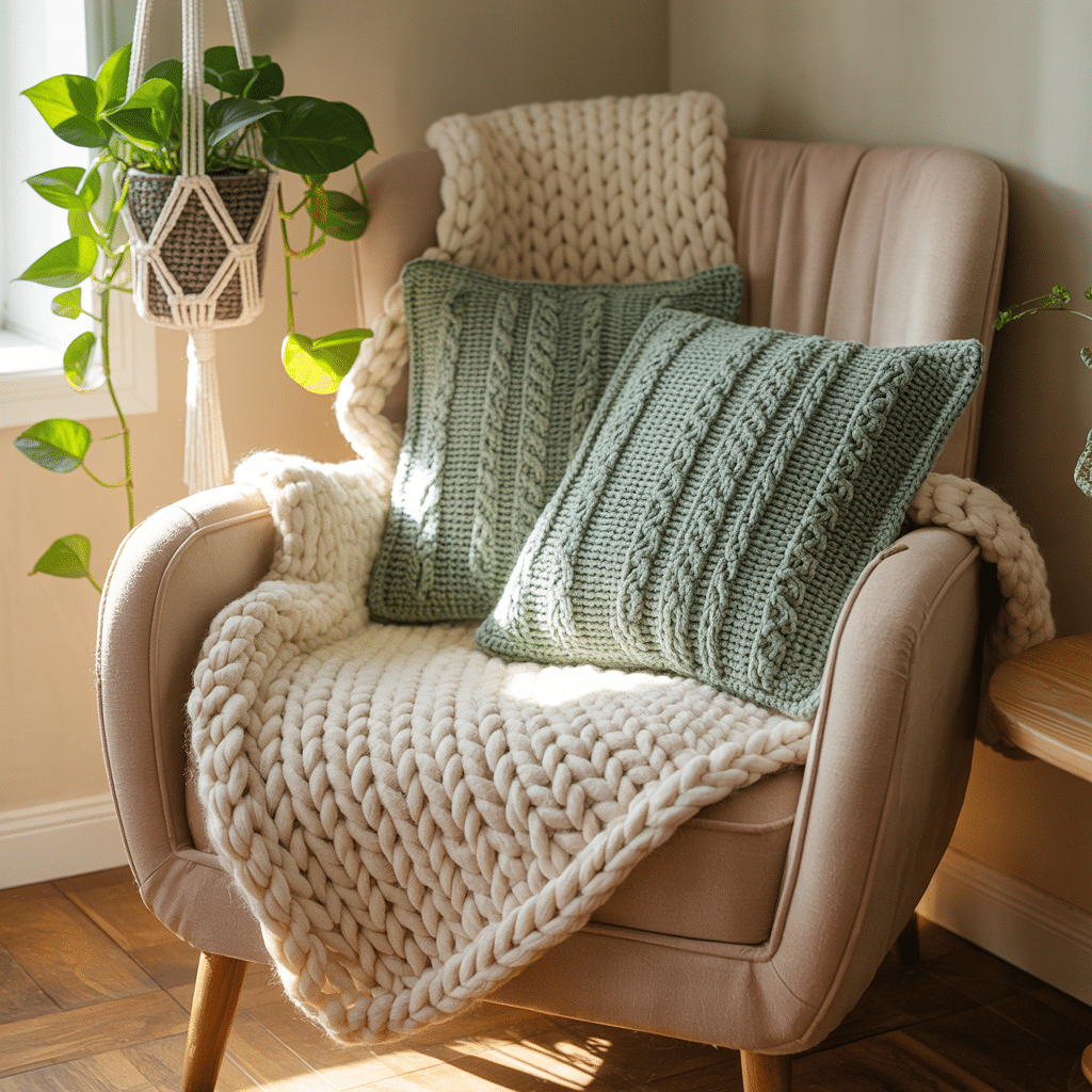 Crochet home decor set