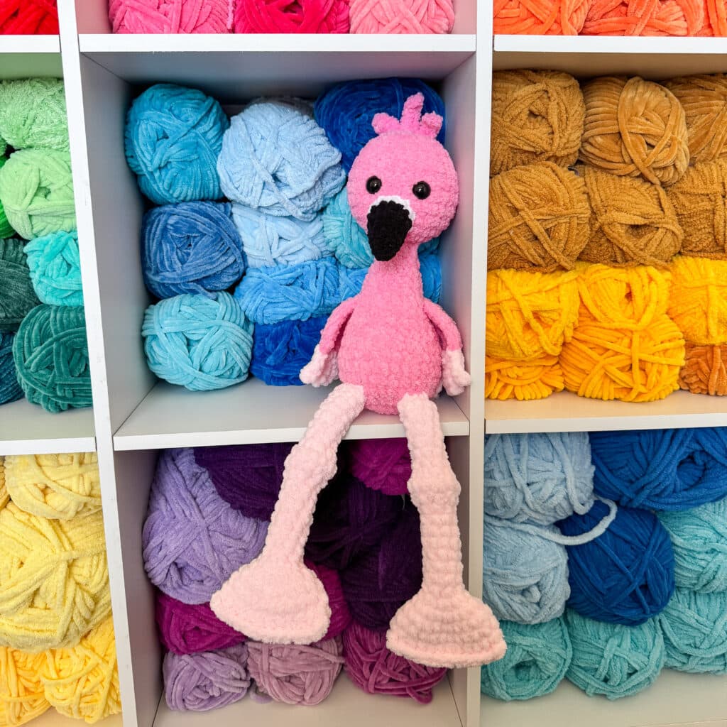 plush flamingo crochet pattern crochet project crochet project detail 1