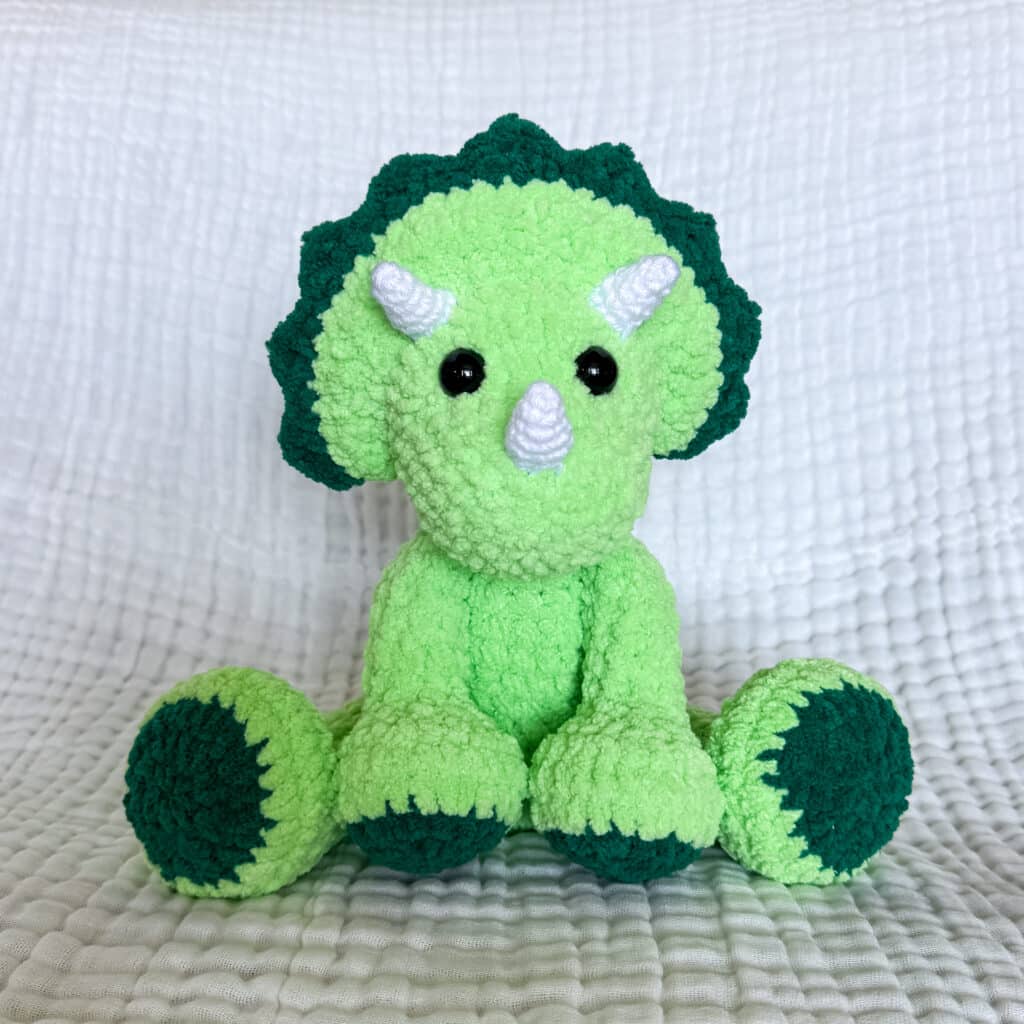 plush triceratops crochet pattern crochet project crochet project detail 4