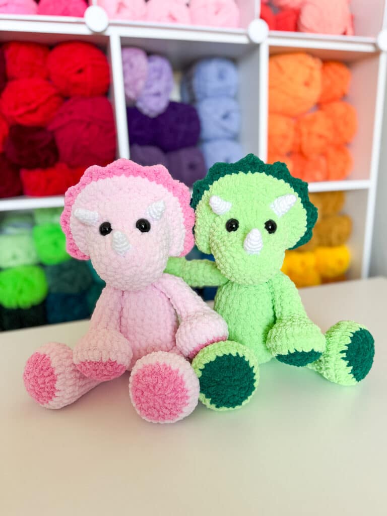 plush triceratops crochet pattern crochet project crochet project detail 5