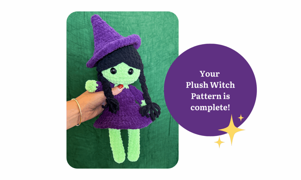 plush witch doll crochet pattern crochet project crochet project detail 7