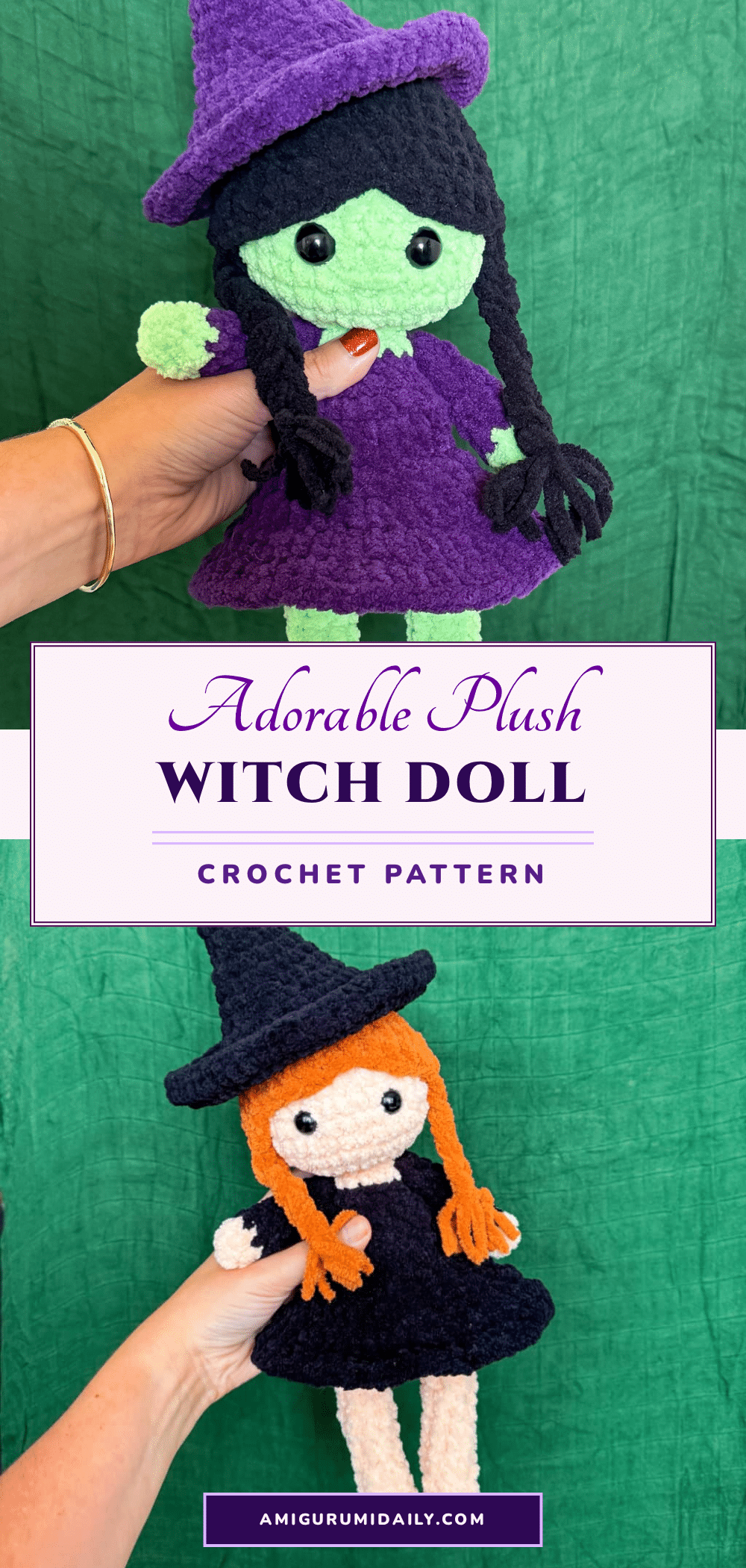 plush witch doll crochet pattern crochet pattern