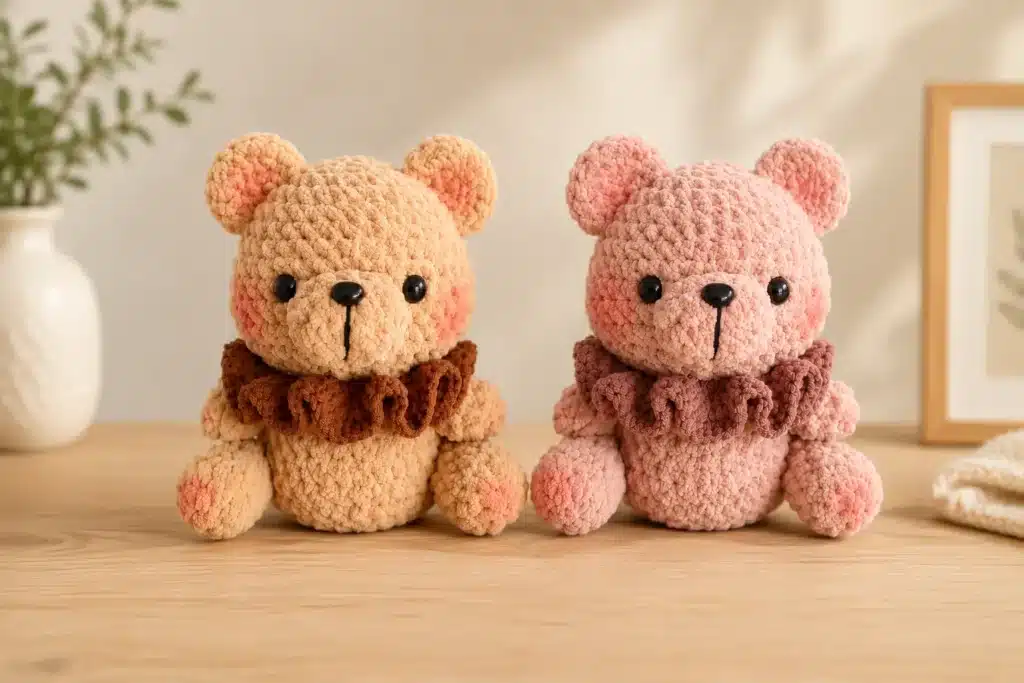 ruffled collar teddy bear - featured image