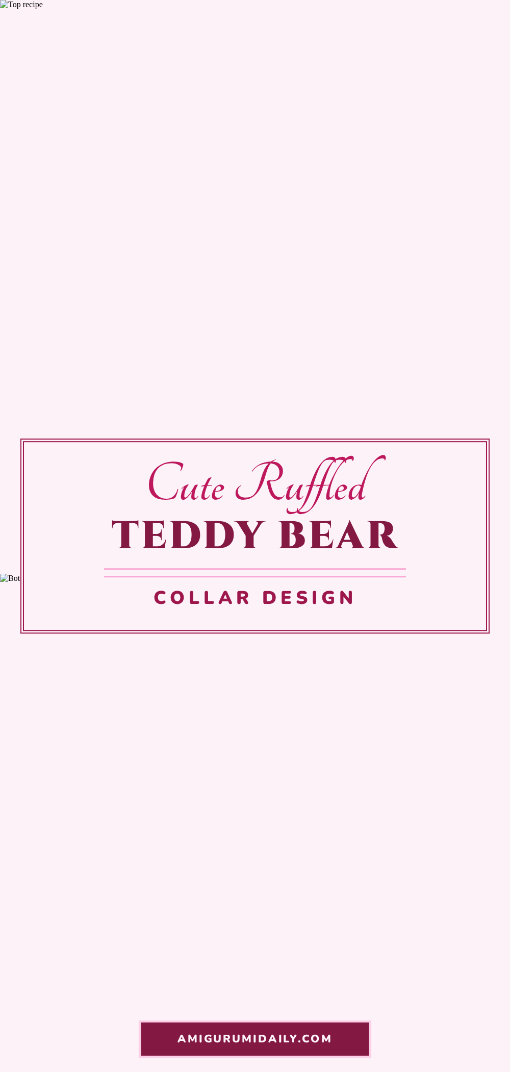 ruffled collar teddy bear crochet pattern