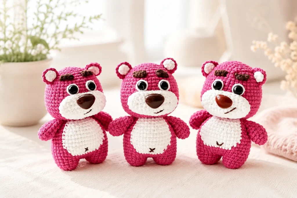 strawberry bear amigurumi - featured image