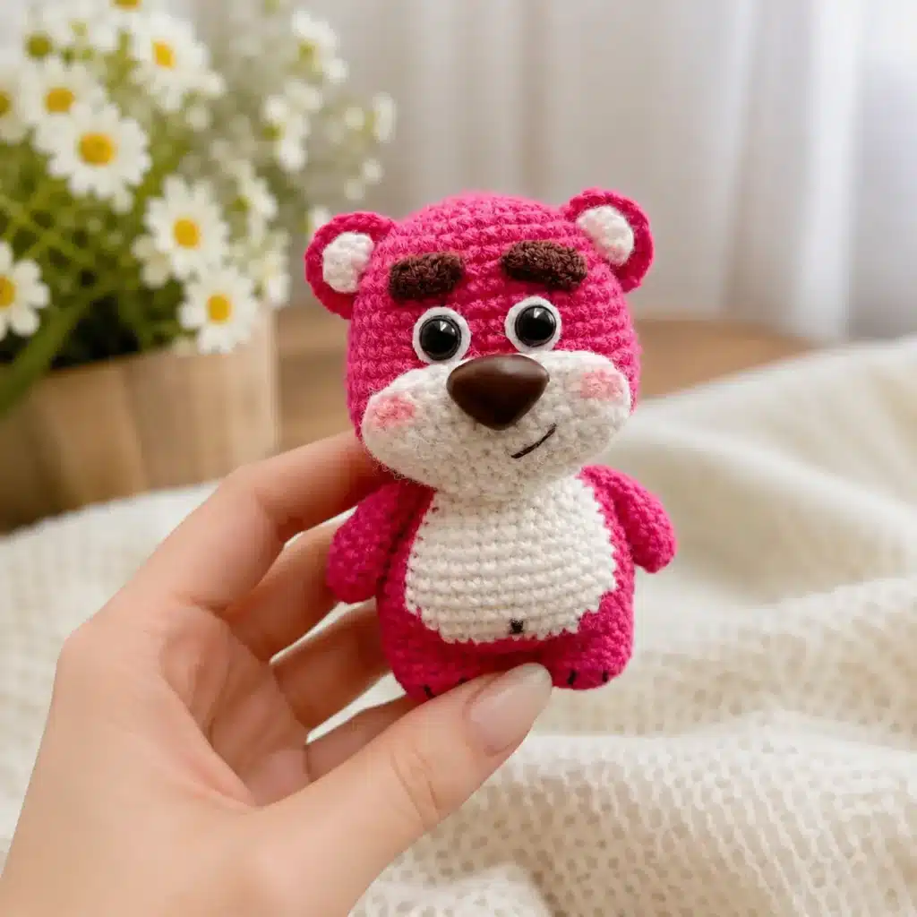 strawberry bear amigurumi crochet project crochet project detail 1