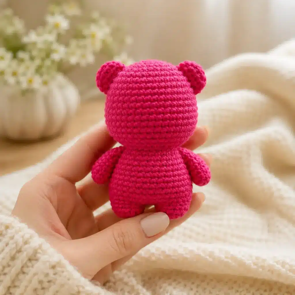 strawberry bear amigurumi crochet project crochet project detail 2