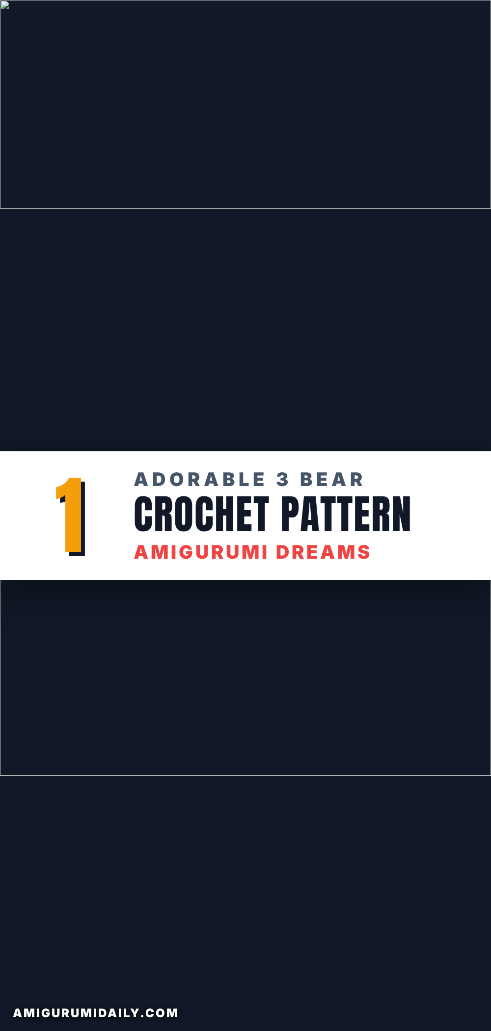 Three Bare Bears Crochet crochet pattern