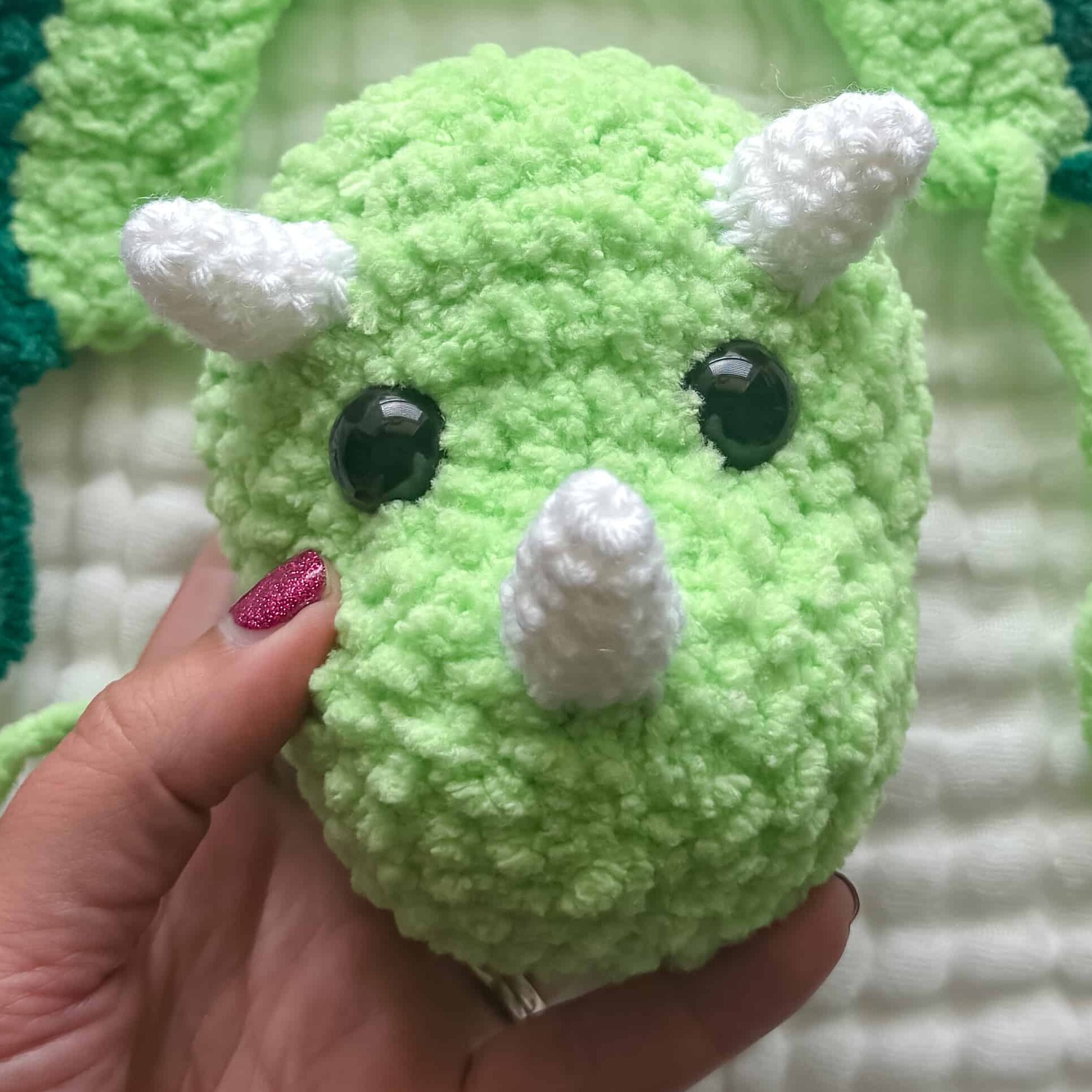 triceratops snuggler crochet project crochet project detail 16
