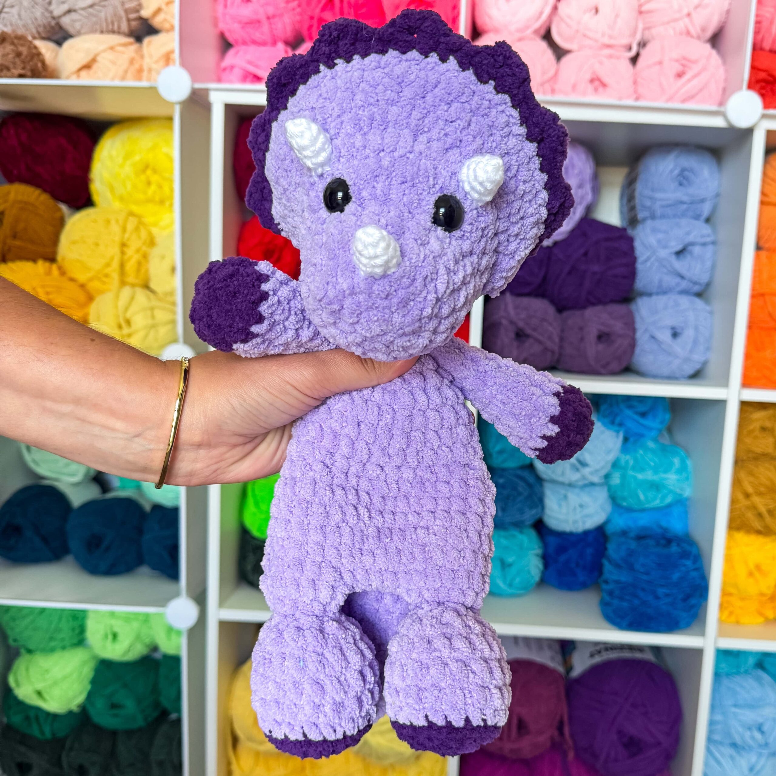 triceratops snuggler crochet project crochet project detail 2