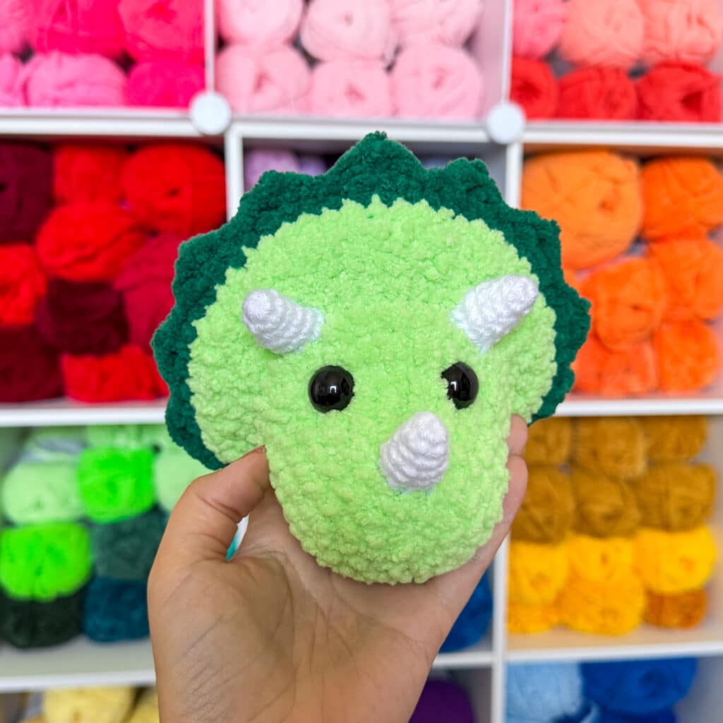 triceratops snuggler crochet project crochet project detail 3