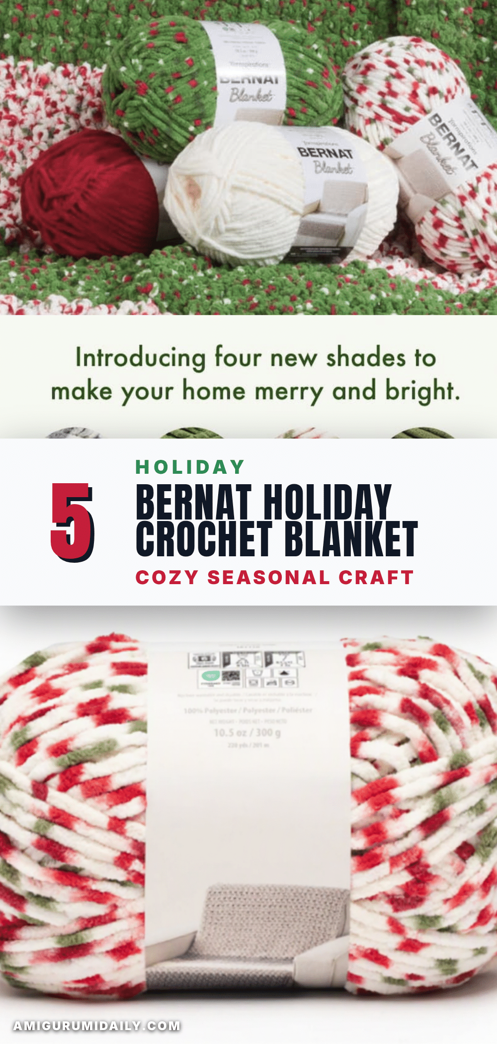 Bernat Blanket Holiday crochet pattern