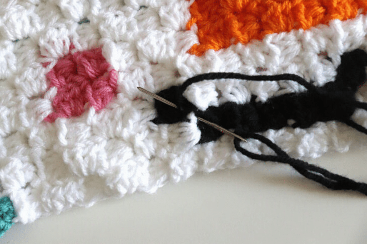 c2c snowman square crochet project crochet project detail 7
