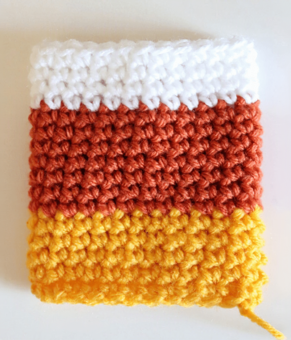 candy corn treat pouch crochet project crochet project detail 5