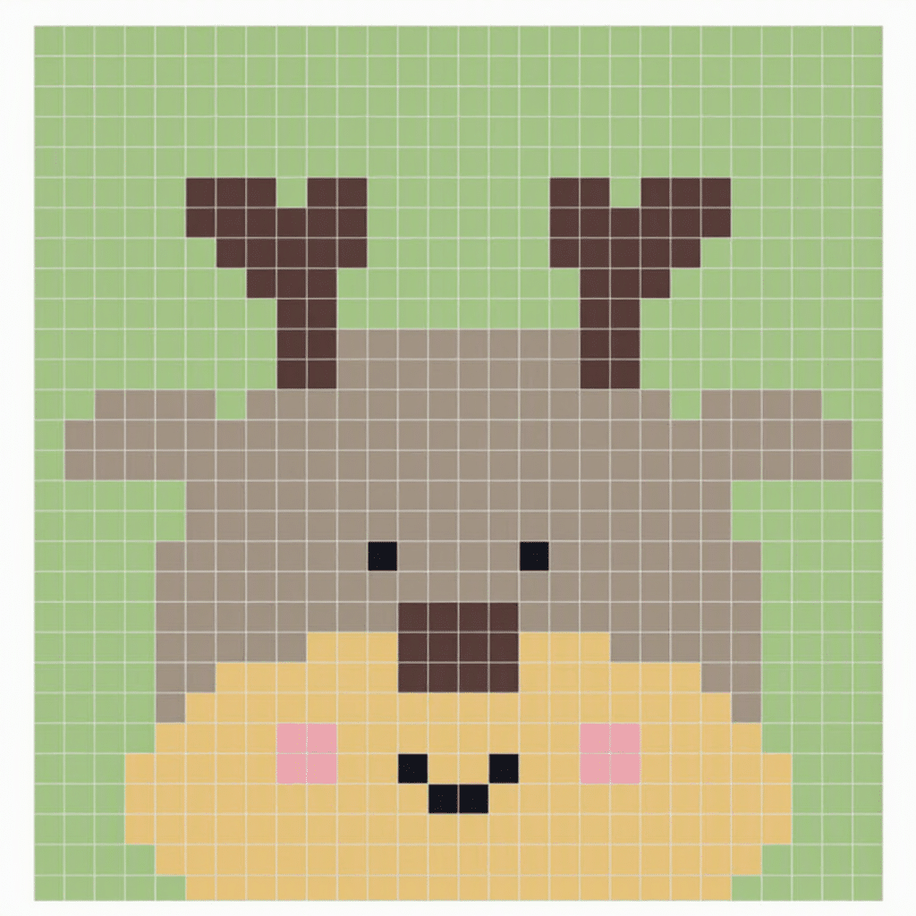 christmas reindeer c2c crochet square crochet project crochet project detail 5