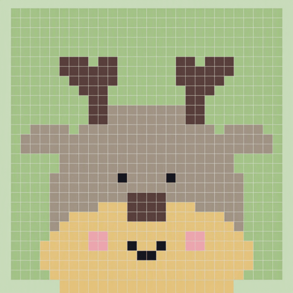 christmas reindeer c2c square crochet project crochet project detail 5