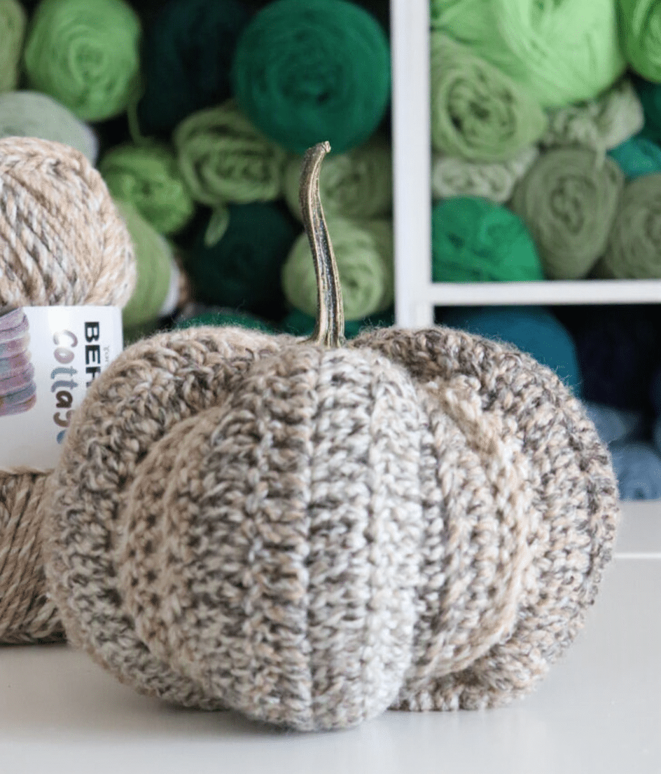 chunky crochet pumpkin crochet project crochet project detail 4