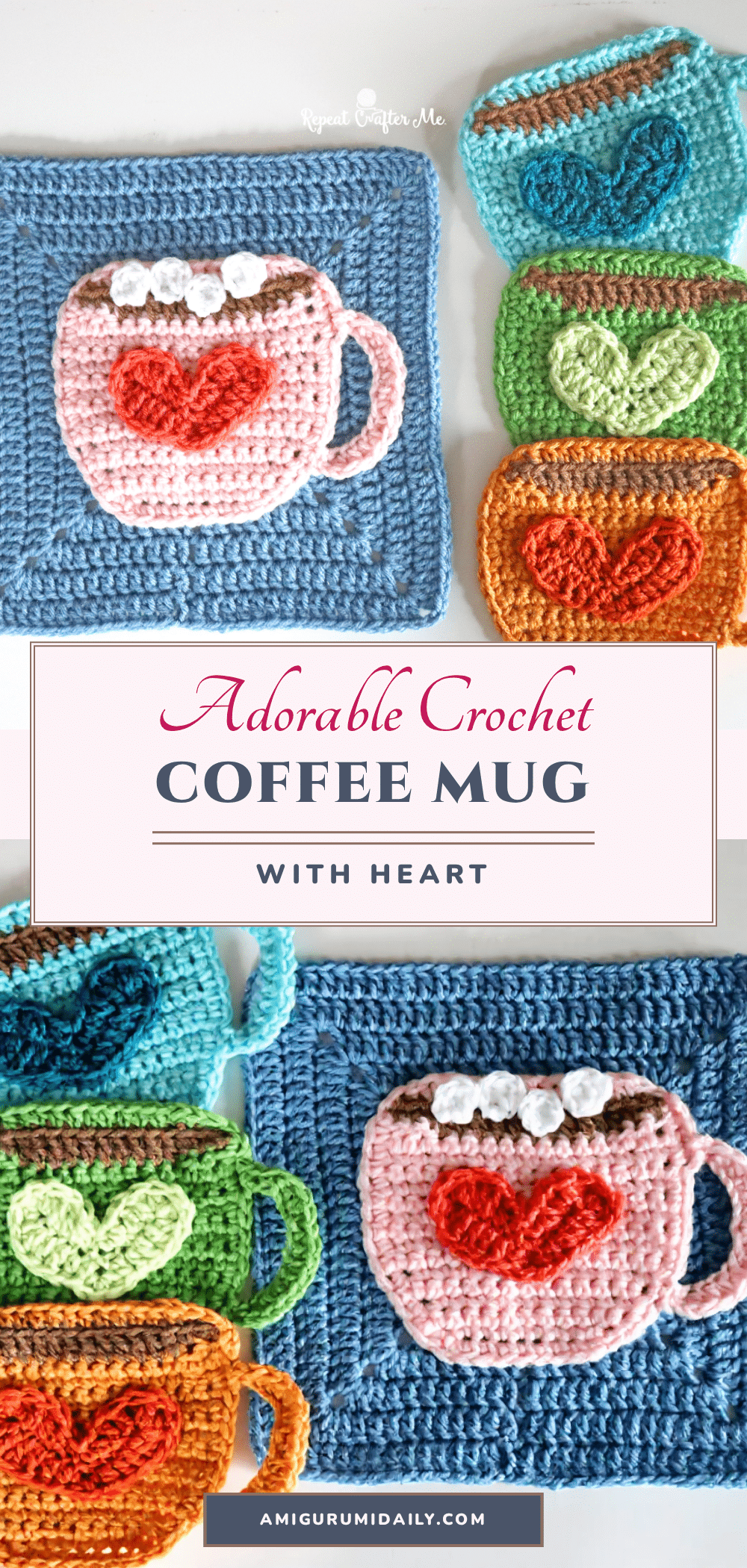 crochet coffee mug cozy crochet pattern