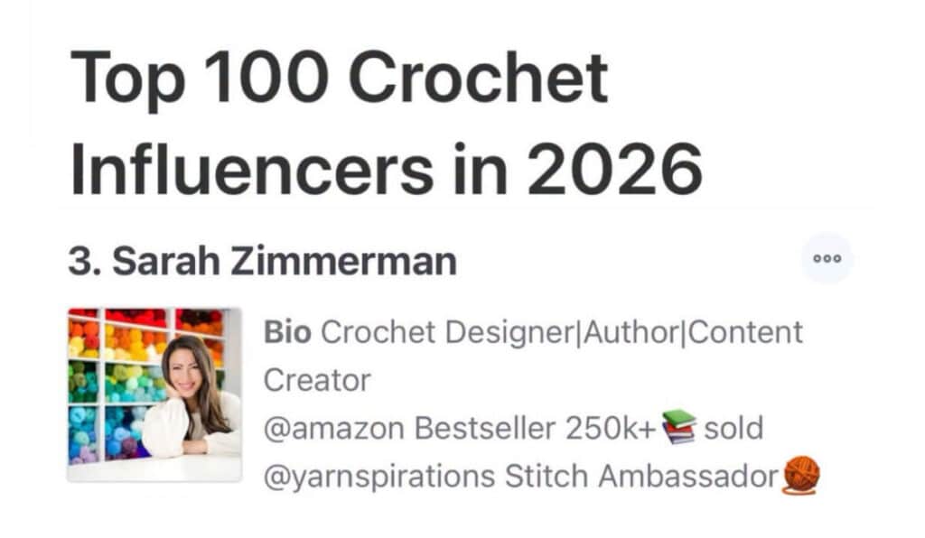 crochet influencer - featured image