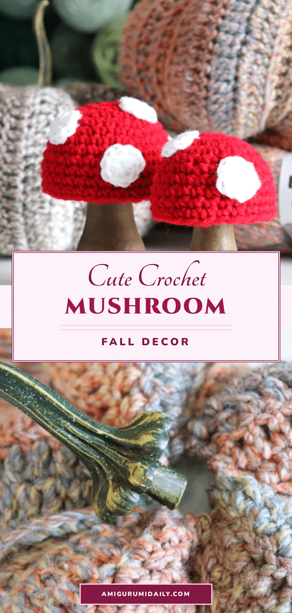 crochet mushroom covers crochet pattern