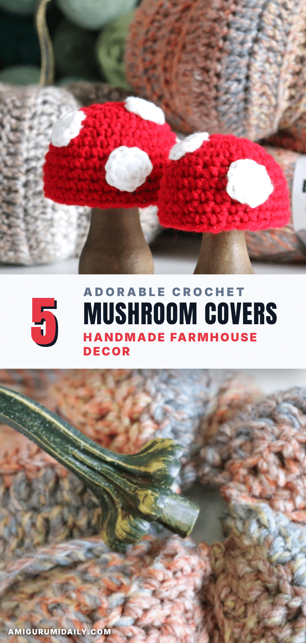 crochet mushroom covers crochet pattern