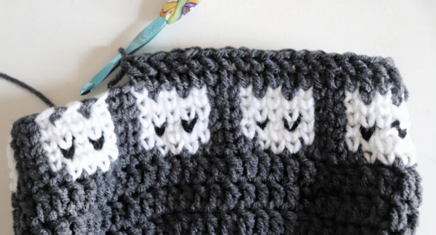 ghosts in a row crochet hat crochet project crochet project detail 11