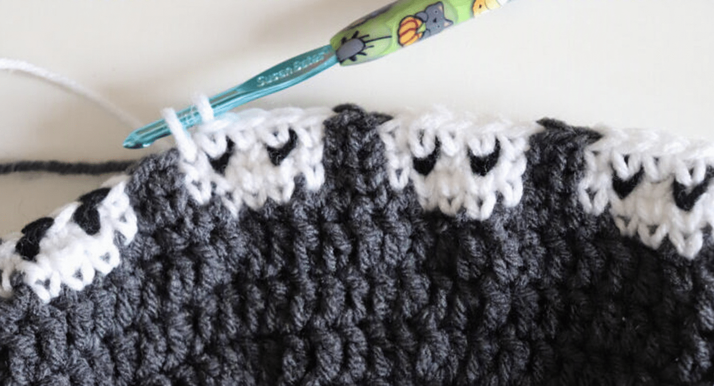 Ghosts in a Row Crochet Hat crochet project crochet project detail 14